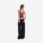 No. 10 Snake‑print Sheer Tank Top